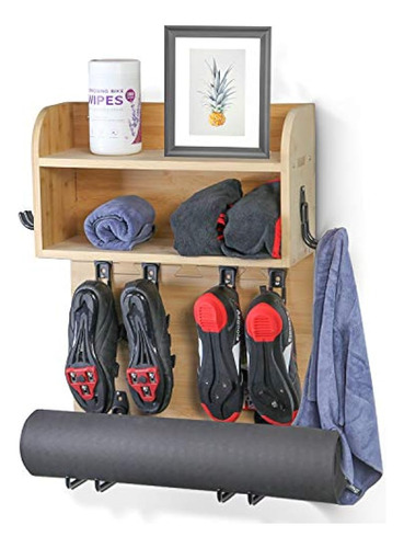 Multifuncional Home Gym Wall Mount Rack Shelf Organizador Pa