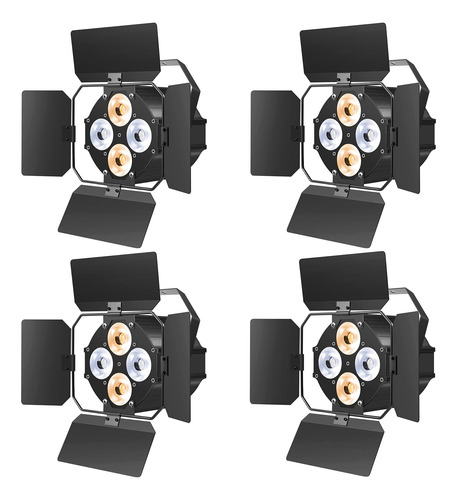 Luz Escenario Puerta Granero 4 Led Par Dmx512 Profesional Dj