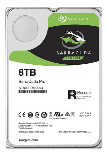 Seagate Barracuda Pro 3.5 8tb St8000dm0004 Disco Duro Pc