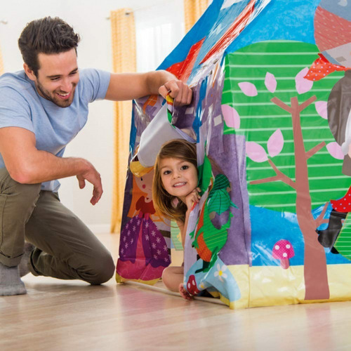 Casa De Juegos Intex Castillo Príncipe Y Princesa Color Azul