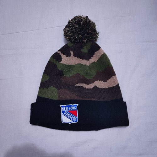 New York Rangers Militar Gorro Invierno Americano Nhl Hombre