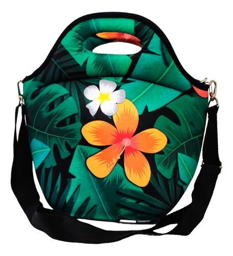 Luncheras Termicas Vianda Infantil Bolso Lonchera Escolar Color Flower power