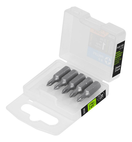 Estuche Con 5 Puntas De Cruz Ph0 Largo 1' Truper 12138