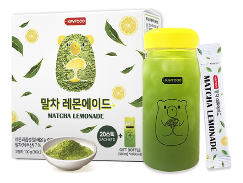 Kayfood Matcha Lemonade - Mezcla De Polvo De Te Verde Corean