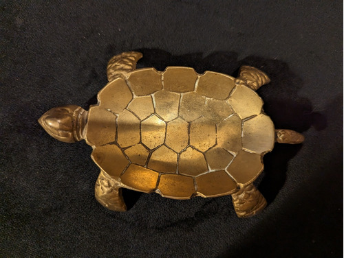 Tortuga De Bronce Antigua Indú 