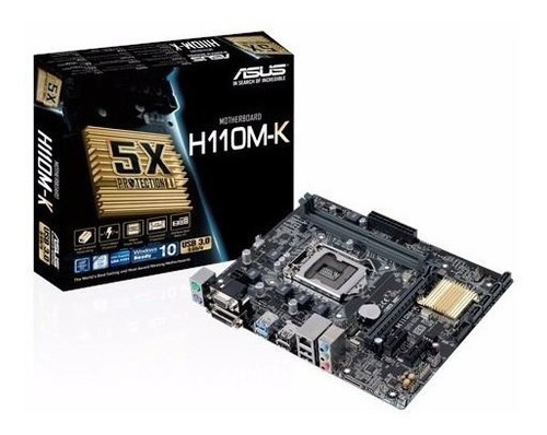 Motherboard Asus H110m-k Intel Ddr4 S1151 Tranza Uruguay