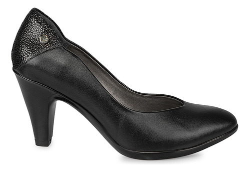 Zapato Reina Mujer Cuero Viale Negro Eco-2416