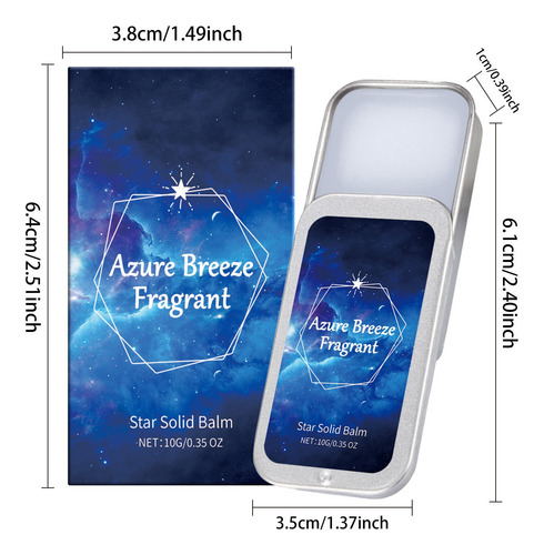Crema V Body Fragrances, Color Azul Fresco, 10 G, Elegante Y