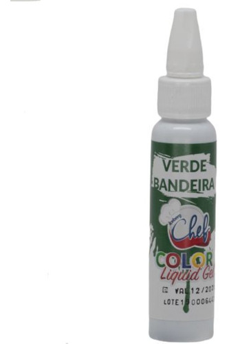 Corante Color Liquid Gel - Verde Bandeira - 25g - Iceberg Ch