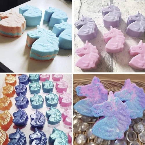 Molde De Silicona Con Forma De Unicornio, 2 Piezas, Diseño D