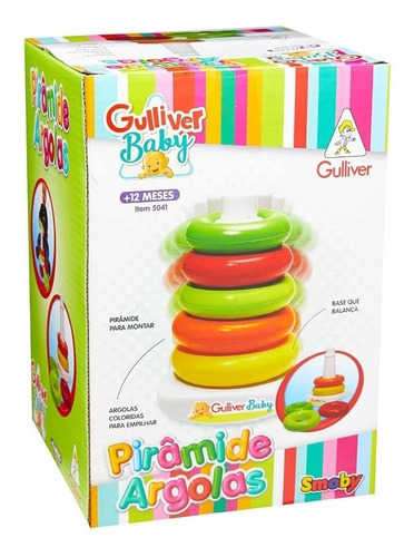 Baby Smoby Piramide Argolas - Gulliver Cor . Un