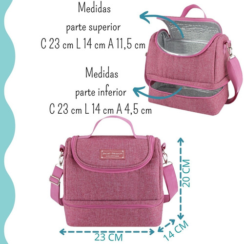 Imagem 2 de 6 de Bolsa Térmica Academia 2 Compartimentos Masculina Marmita