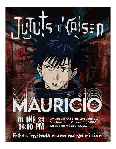 Invitación Digital Jujutsu Kaisen