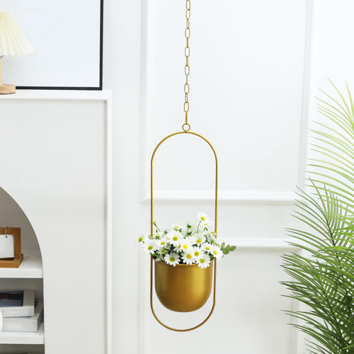 Macetero Colgante De Hierro Forjado Para Interiores, Decorac