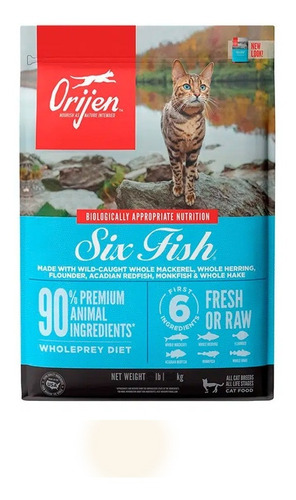 Alimento Orijen Six Fish Para Gatos 5.45 Kg Pt