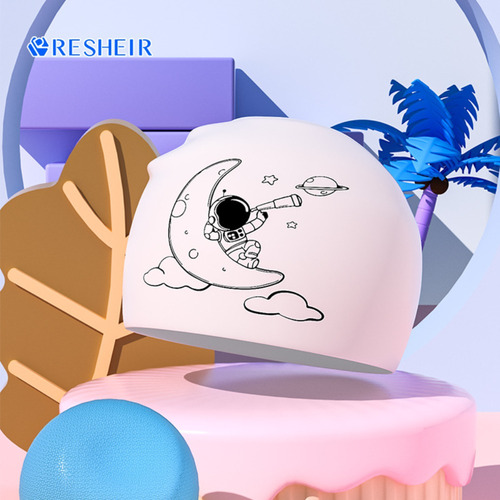 Boné De Natação, Desenho Animado, Astronauta, Chapéu De Merg
