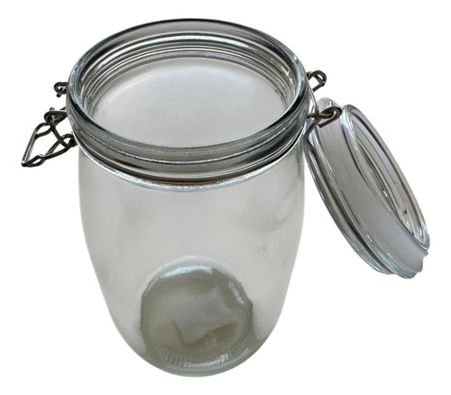 Frasco Vidrio Organizador Tapa Hermética Contenedor 700ml