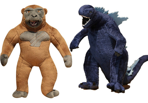 2pcs Godzilla Vs King Kong Muñeca Peluche Juguete Regalo 