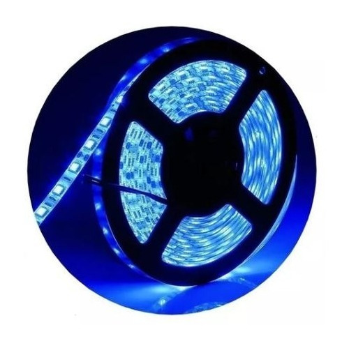 Tira Led 5050 Interior 5mts Alta Potencia Azul Rojo 60 Led