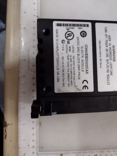 Bloco Terminal Ge Fanuc Ic660b022cax 24v 16a