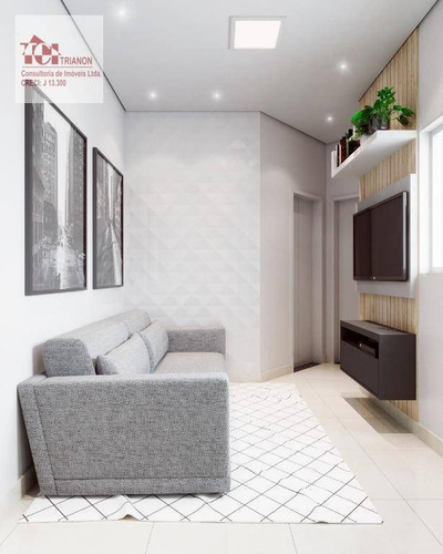 Imagem 3 de 8 de Cobertura Com 86 M² - 2 Dormitórios, 2 Vagas - À Venda - Vila Junqueira - Santo André/sp - Co0936