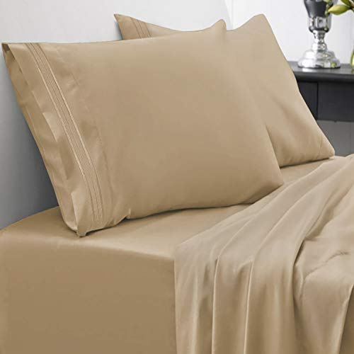 Queen Size Bed Sheets - Breathable Luxury Sheets With F...