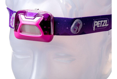 Lámpara Frontal Tikkid Petzl 20 Lumens Niños Campamento Color de la linterna Rosa Color de la luz Blanco