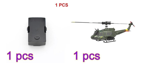 Helicóptero Rc Uh-1 1:48 - 6 Canales, Giroscopio 6 Ejes