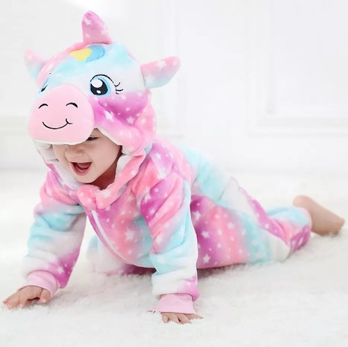Pijama Térmica De Animales Con Capucha Para Niños Talla 4