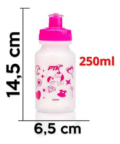 Caramanhola Garrafinha Squeeze 250ml Com Suporte Para Bike