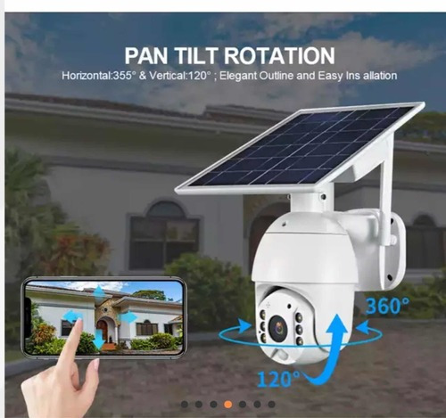 Cámara Exterior Solar Para Sim Card 3g 4g Lte Sensor Y App