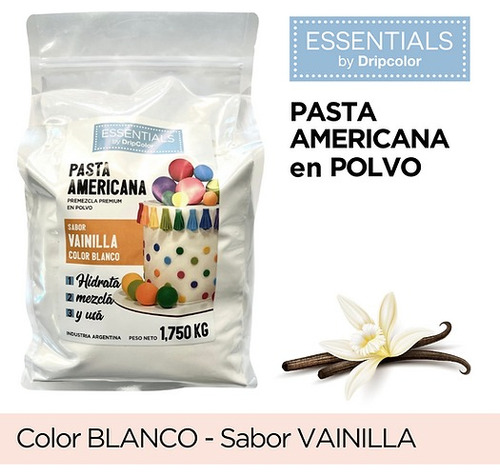 Premezcla Pasta Americana Para Cubrir Tortas Sabor Vainilla