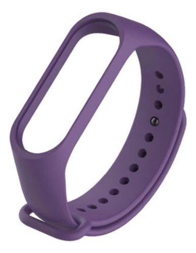 Correas Manillas Pulsera Silicone Mi Band 4 / 3 Color Morado