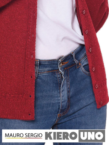 Imagen 2 de 7 de Cárdigan Saco Con Botones Sweater Lana Moda Mujer Kierouno