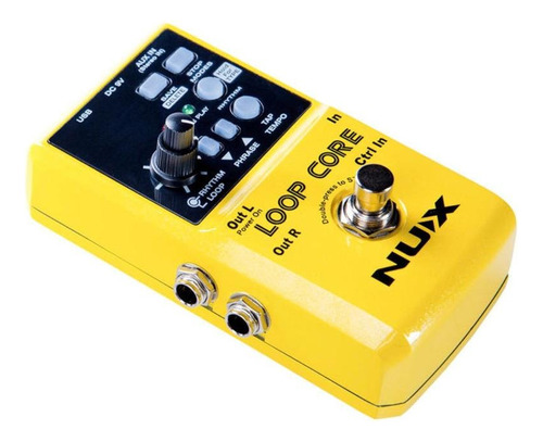 Pedal de efeito NUX Loop Core  amarelo