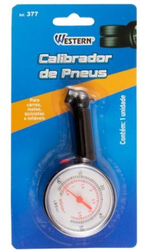 Calibrador Analogico De Pneus 0-50 Lbs Western 377