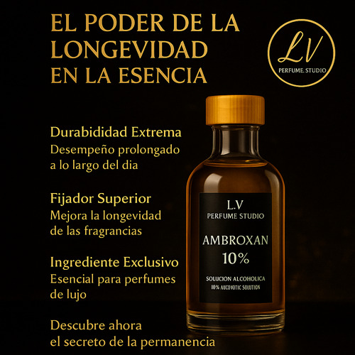 Ambroxan 10% Fijador Premium Perfumista - 100ml Original