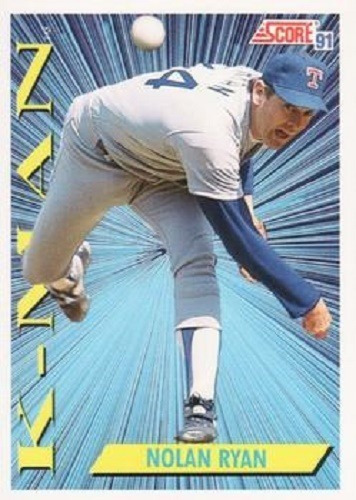 Mlb Nolan Ryan Score K - Man 1991 # 686