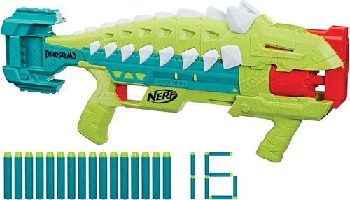 Pistola Nerf Dinosquad Dinosaurio Anklyosaurus 16 Dardos