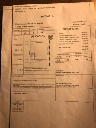 Imagen 21 de 21 de Venta Local + Planta Alta Vivienda / Oficinas