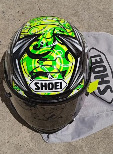 Casco Shoei Tony Elías De Carbono Original Japón, Excelente! Negro Sergeant L (Usado)