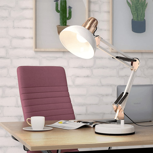 Luminária De Mesa Led Articulável Quarto Trabalho Wbcom