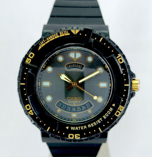 Reloj Casio Diver - 100% Japonés - Raro - Usado - Hombre Negro Negro Negro (Usado)