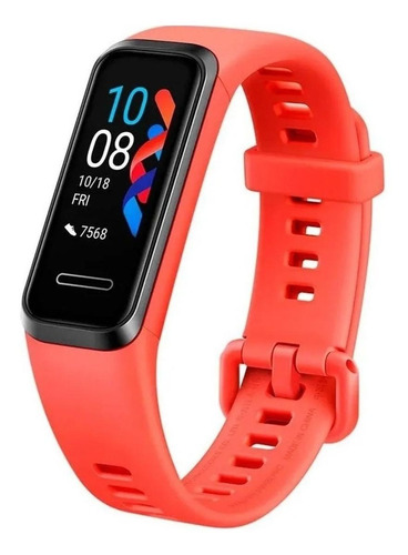 Imagen 2 de 4 de Huawei Band 4 0.96" caja de plástico, malla amber sunrise de caucho de silicona ADS-B29