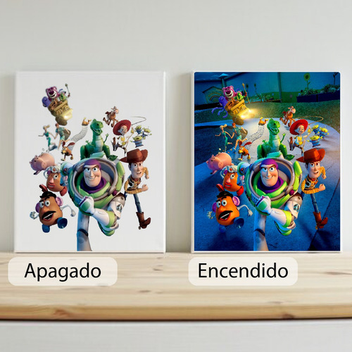 Imagen 1 de 1 de Cuadros Decorativos Con Luz Retroiluminados/ Toy Story