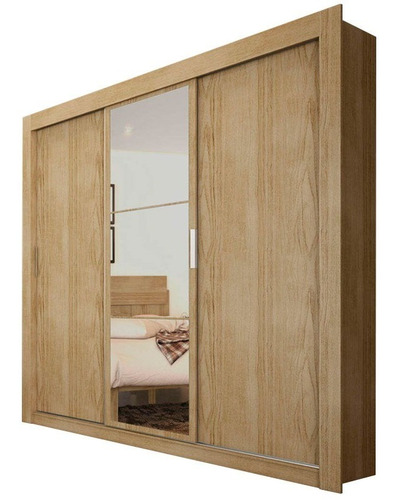 Ropero Multiuso 2 Puertas Corrediza + Estantes + Perchero