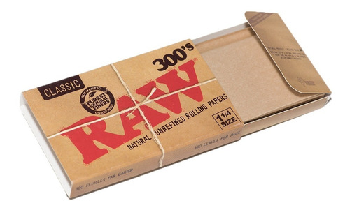 Imagen 3 de 7 de Papel Para Armar Sedas Block Raw Classic 300 Leaves 78mm