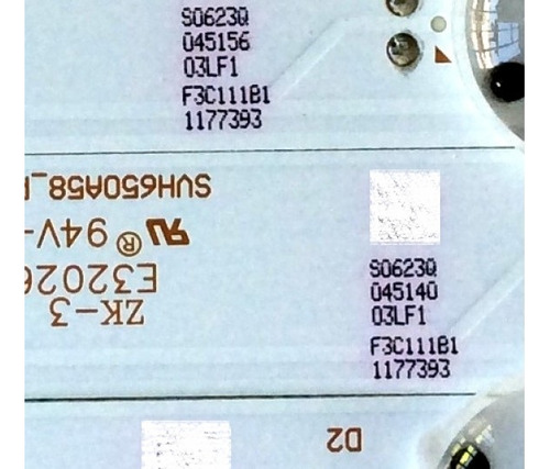 Leds Sharp 1177393 Hd650k3u51\s3\xp\gm\roh 215111 Lc-65p620u (Usado)