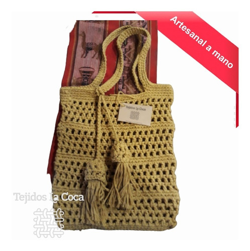 Imagen 4 de 9 de Bolsa De Red Hilo Crochet / Bolso Playero / Artesanal