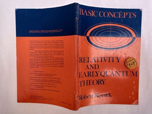 Libro Relativity And Early Quantum Theory Resnick 141d9 (Usado)
